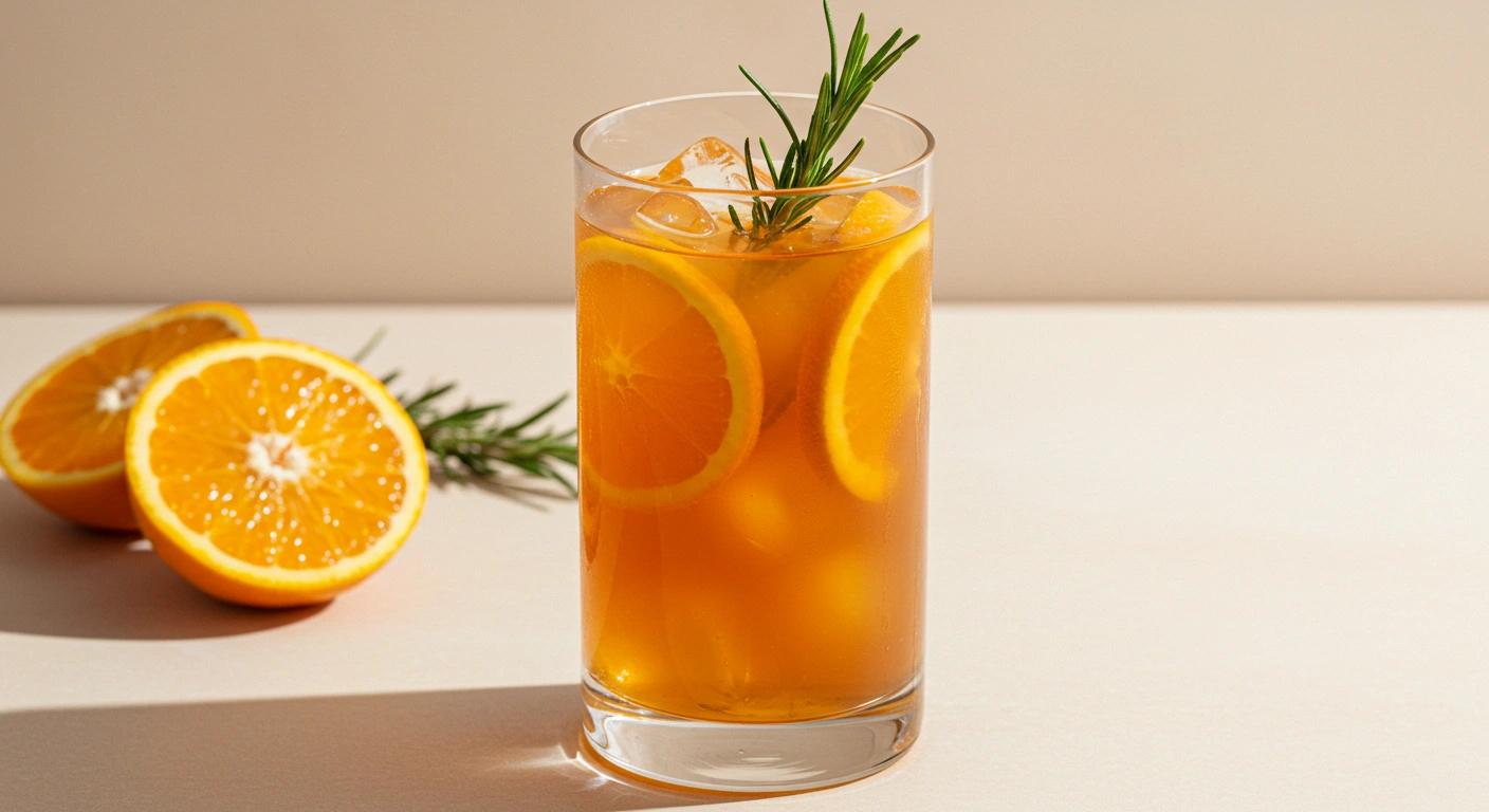Orange Rosemary Ginger Iced Tea - tertiary view